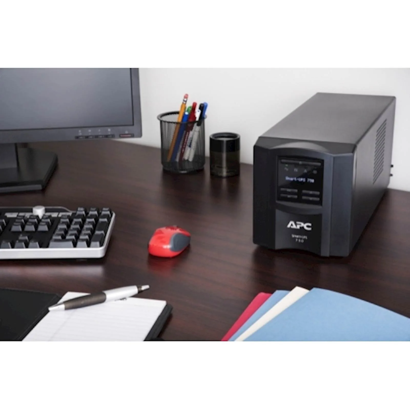 Smart-UPS APC, 750VA, Tower, 230V, 6x IEC C13, SmartConnect Port+SmartSlot, AVR, LCD - slika 3