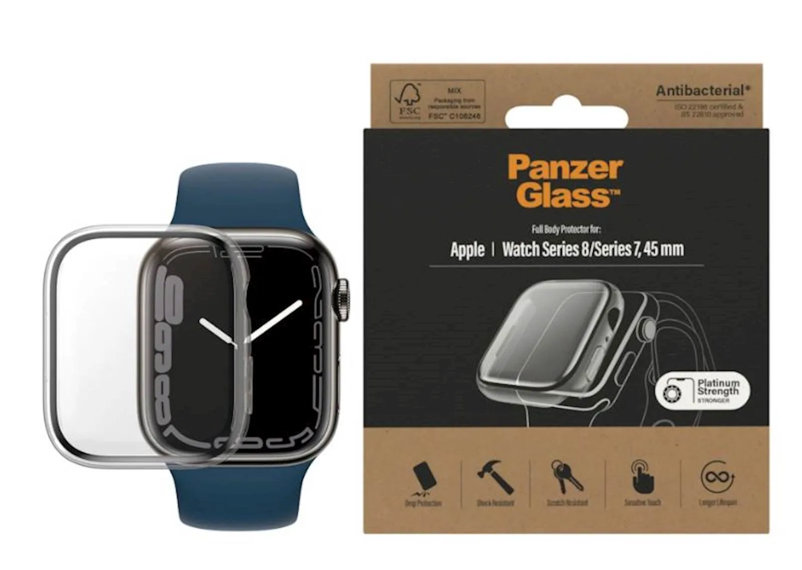 Zaštitni okvir PanzerGlass Apple watch 8/7 45mm - slika 2