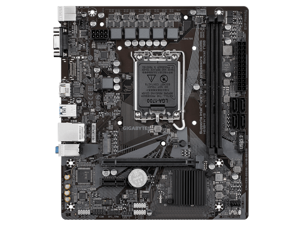 Gigabyte MB H610M H V2 G10,LGA1700; 2xDDR5 up to 96GB1xM.2; 4x SATA, HDMI, 1xPS2; 6xUSB - slika 2
