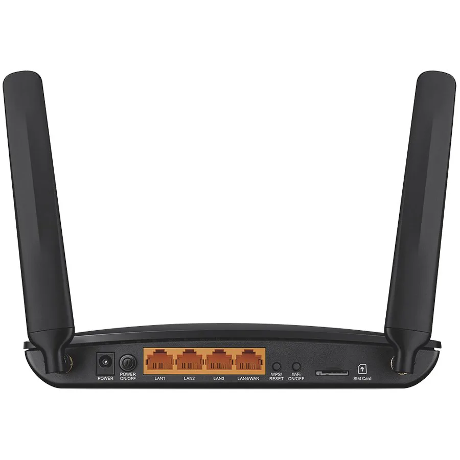 AC1200 Wireless Dual Band 4G LTE Router, build-in 4G LTE modem, support LTE-FDD/LTE-TDD/DC-HSPA+/HSPA+/HSPA/UMTS, with 3x10/100Mbps LAN ports and 1x10/100Mbps LAN/WAN port, 300Mbps at 2.4GHz, 867Mbps  - slika 2