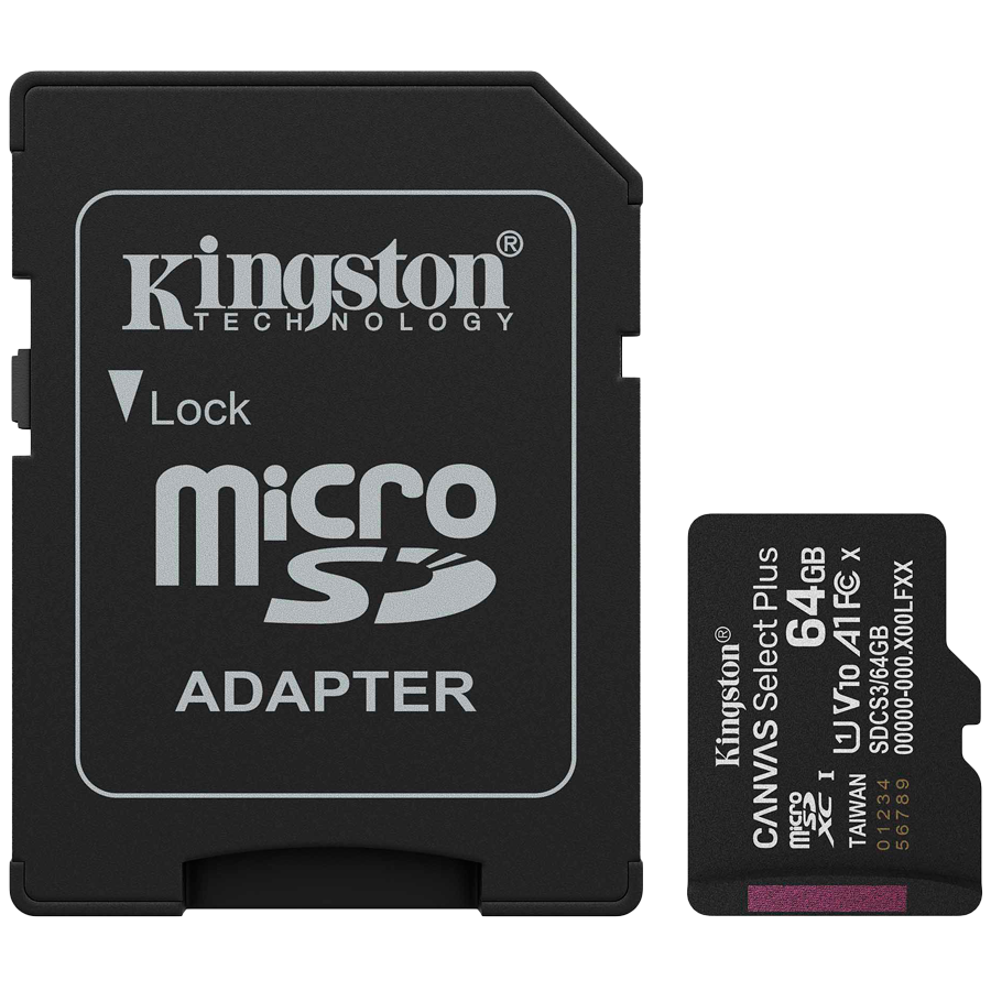 Kingston MicroSD 64GB Class 10Canvas Select Plus100MBs Read,Class 10 UHS-I - slika 2