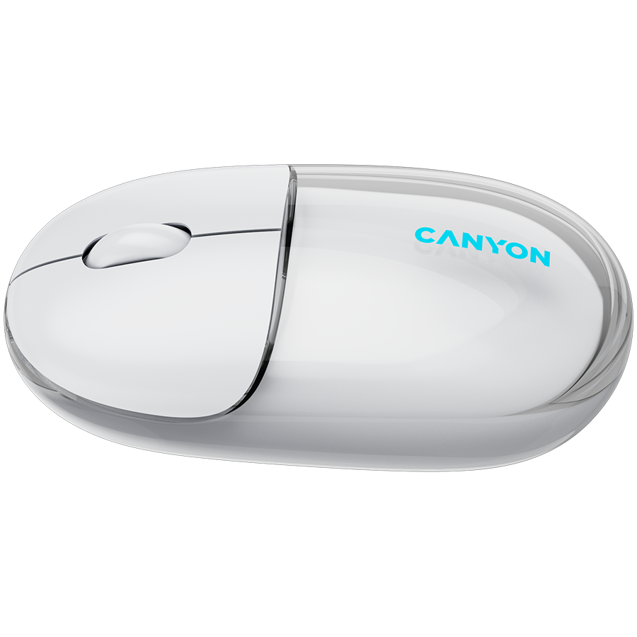 CANYON mouse OnClick 24 BT/ Wireless Transparent/White - slika 4