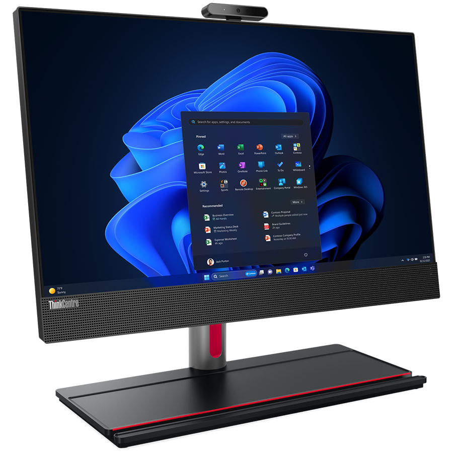LENOVO ThinkCentre M90a Gen 5 AIO 23.8" FHD IPS TOUCH, Intel Core i5 14500 vPro, 16GB DDR5, 1TB SSD, 3x USB-A 3.2, 1x USB-C, HDMI In/Out, RJ-45, WiFi 6E, BT5.3, BH USB Kyb+Mouse, Win 11 Pro, Black, 3Y - slika 3