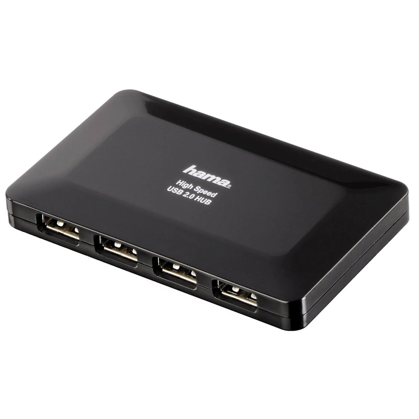 USB HUB HAMA 2.0 1:4 sa napajanjem, crni - slika 2