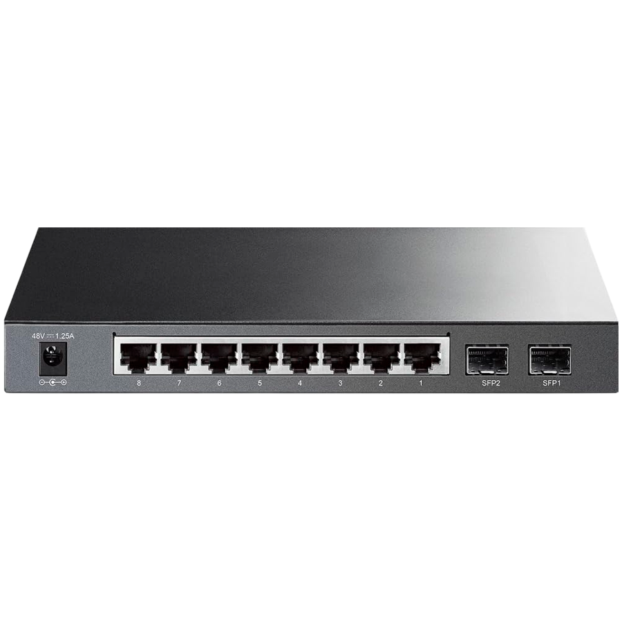 TP-Link SG2210P Omada 10-Port Gigabit Smart Switch with 8 Gigabit PoE+ ports and 2 x SFP slots, 61W total PoE budget, Static routing, VLAN, ACL, QoS, IGMP Snooping, Fanless, metal casing, desktop/wall - slika 5