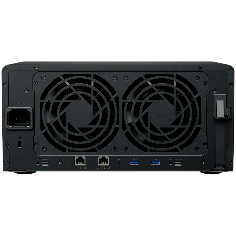 Synology DiskStation DS1825+, Tower, 8-BAY 3.5'' SATA HDD/SSD,  2xM.2 2280 NVMe SSD, CPU AMD Ryzen Quad-Core 2.2 GHz, 8GB DDR4, 2xRJ-45 2.5GbE LAN Port, 3xUSB 3.2, 2 x USB-C expansion ports (Expandabl - slika 4