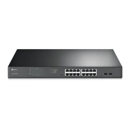 TP-Link TL-SG1218MPE 16-Port Gigabit PoE+ Easy Smart Switch,16 Gigabit PoE+ RJ45 Ports,2 x SFP, 2× combo gigabit SFP slots,802.3at/af,250W PoE Power,1U 19-inch Rack-mountable Steel Case,MTU/Port/Tag-b - slika 2