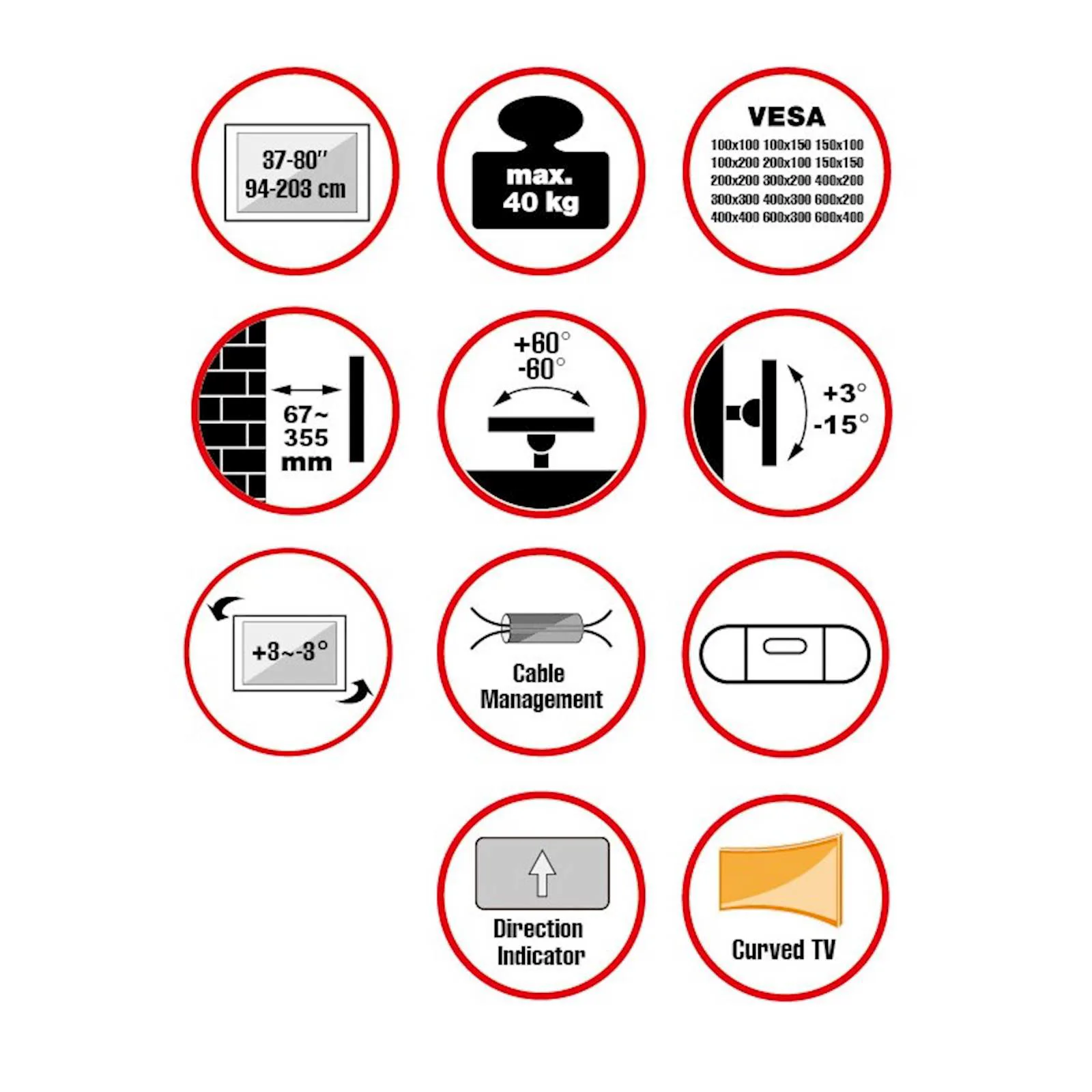 Nosač za TV REFLECTA PLEXO 80-6040T - slika 7