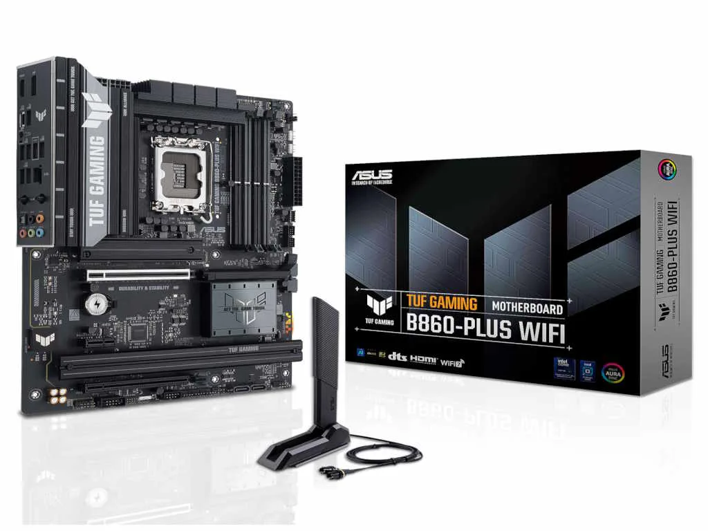 ASUS MB TUF Gaming B860-PLUS WIFI, LGA 1851, 4x DDR5,3xM.2 1x DP, 1x HDMI, 1x USB-C, 8x USB, ATX - slika 3