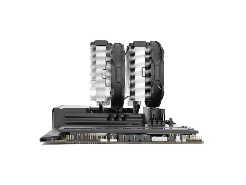 Thermaltake Toughair 710 CPU cooler, dual-tower fan, 2x 140mm fan, AMD i Intel - slika 3