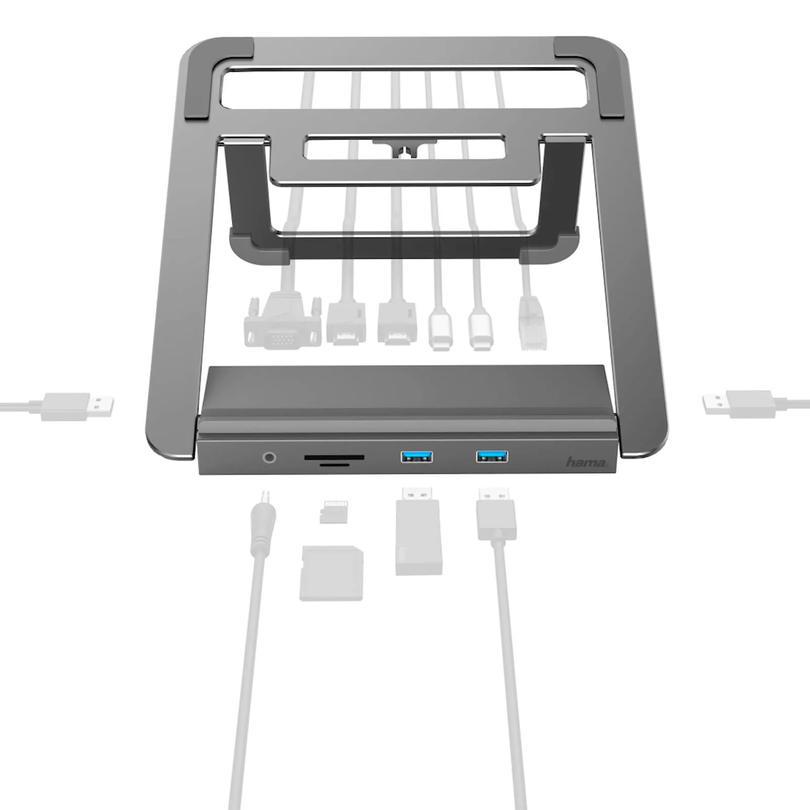 DOCKING STATION HAMA 12 IN 1, USB-C - slika 2