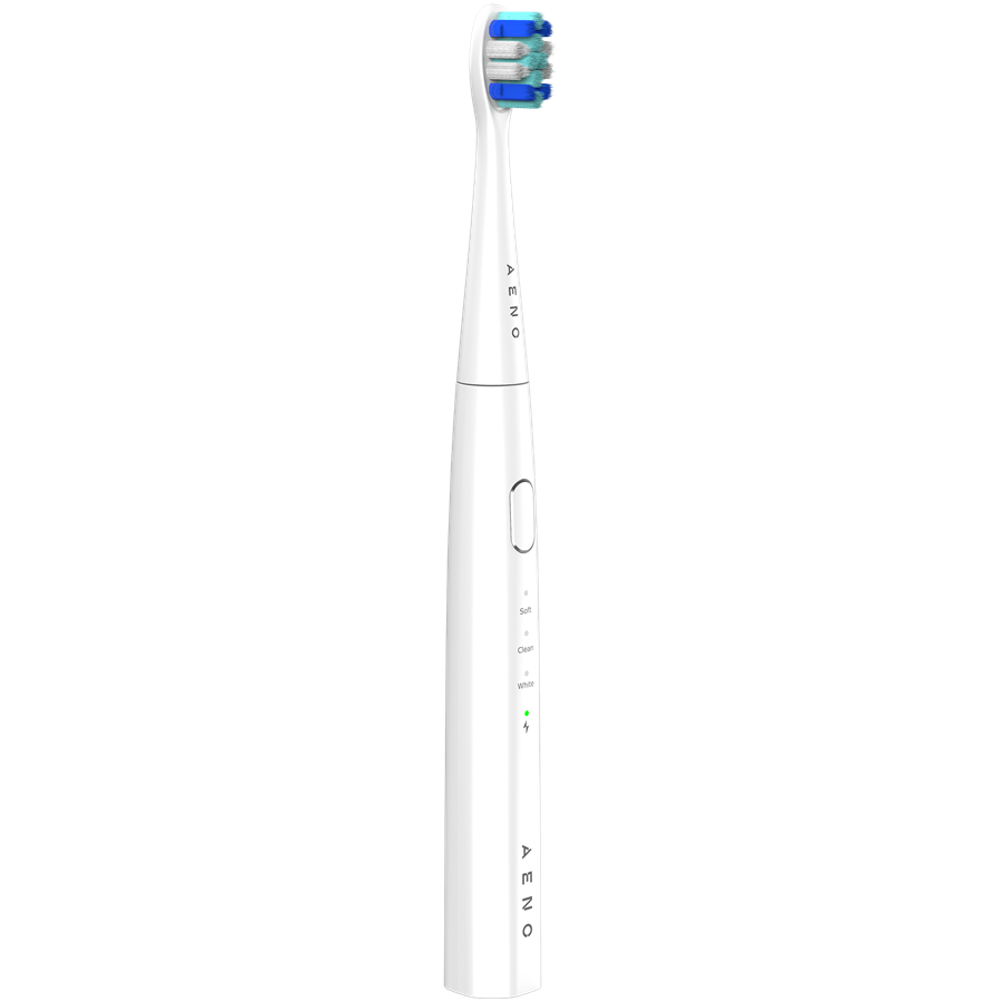 AENO Sonic Electric toothbrush, DB7: White, 3modes, 1 brush head + 2 stickers,  30000rpm, 100 days without charging, IPX7 - slika 3