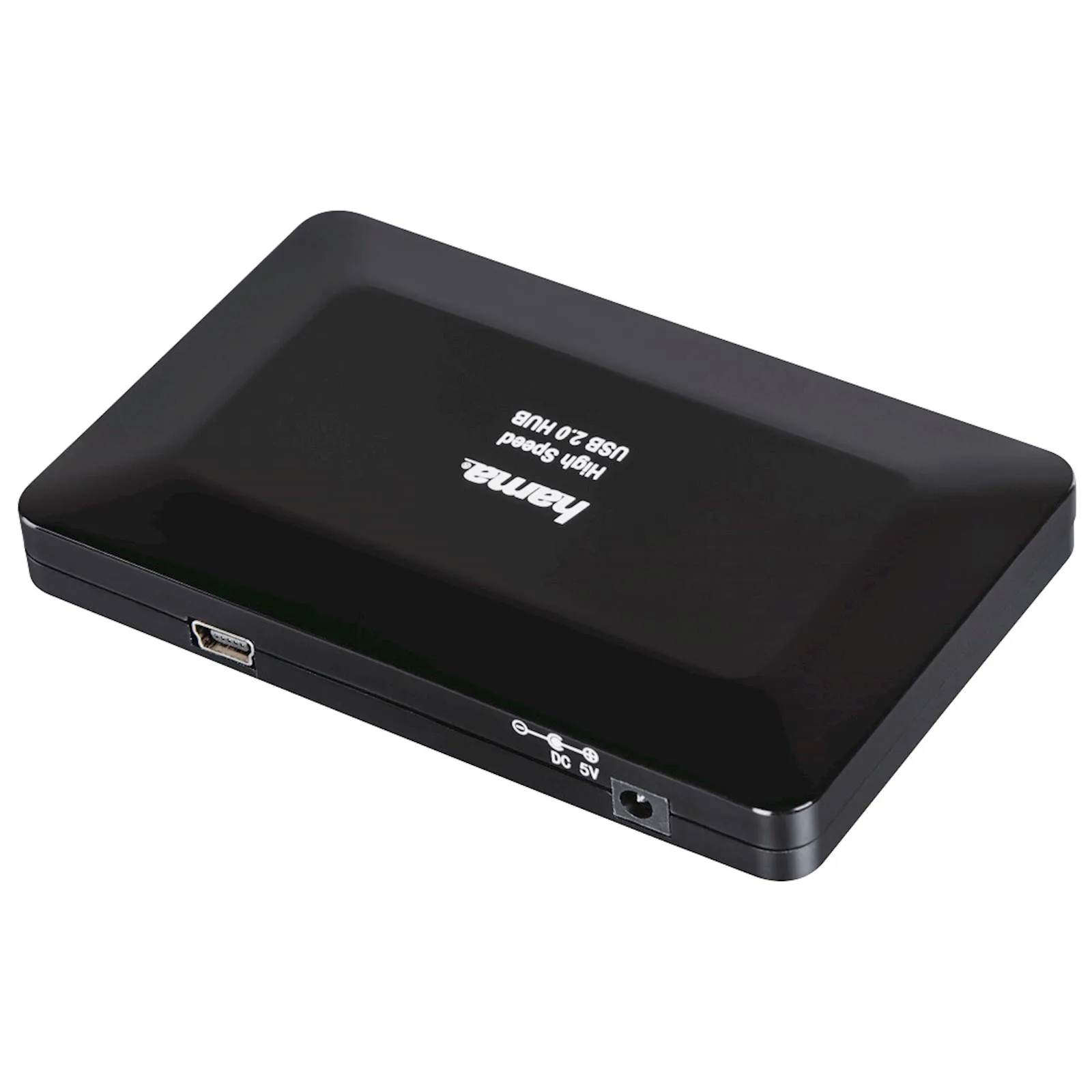USB HUB HAMA 2.0 1:4 sa napajanjem, crni - slika 3