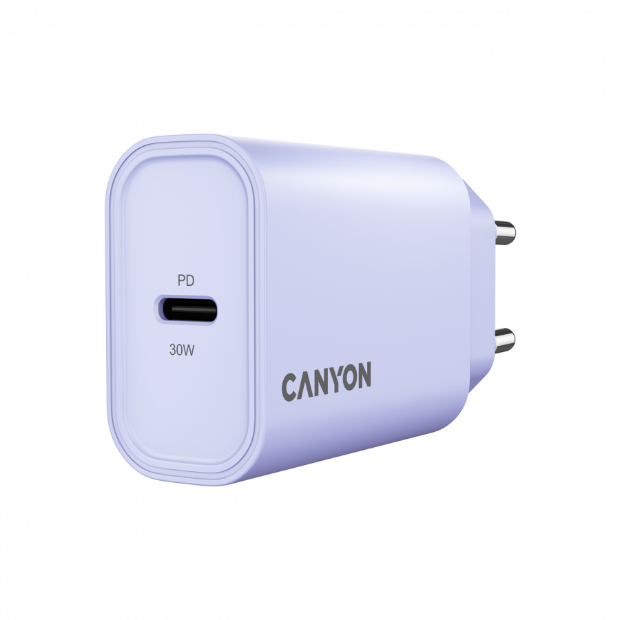 CANYON charger OnCharge 30CL Max Power 30W 1xPD EU Purple - slika 2