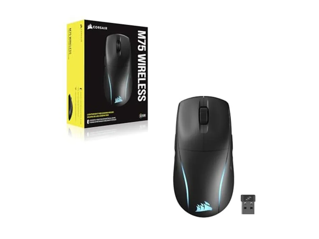 Corsair M75 Wireless RGB MouseLightweight Gaming, Black26000 DPI - slika 2