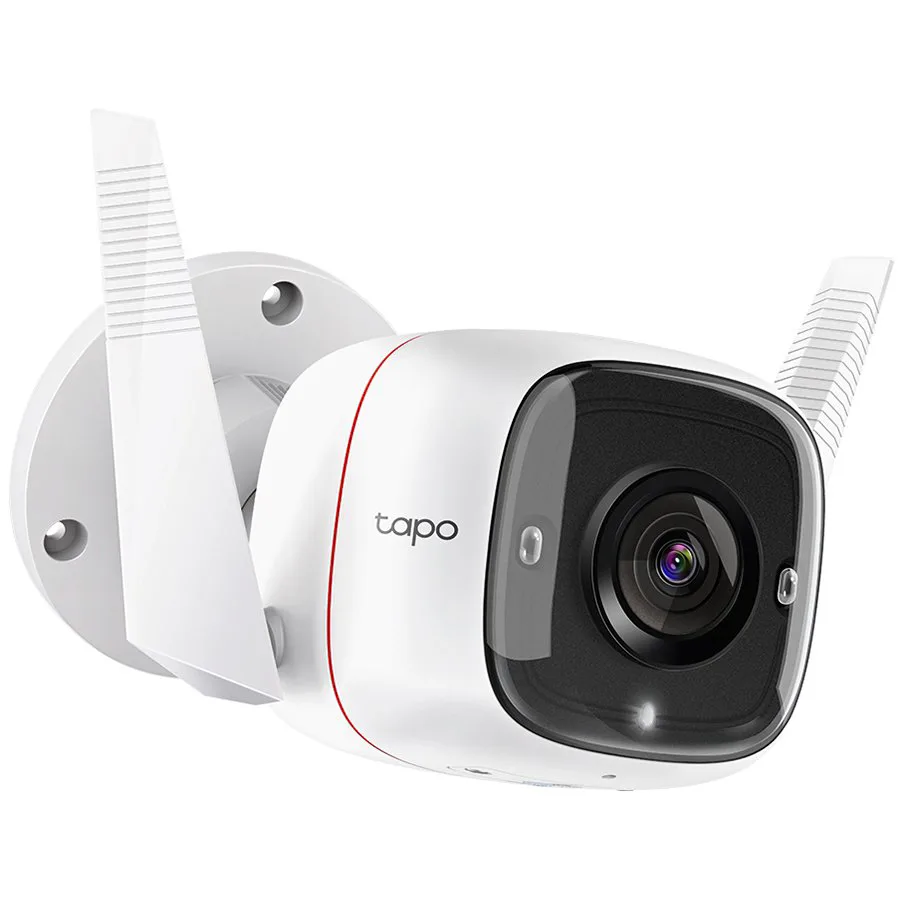TP-Link C310 Outdoor Security Wi-Fi Camera, 3MP, 2.4 GHz, 2T2R, 2 × External Antennas, 1 × Ethernet Port, Motion Detection and Notifications, Sound and Light Alarm, Remote Control, Two-Way Audio, Shar - slika 2