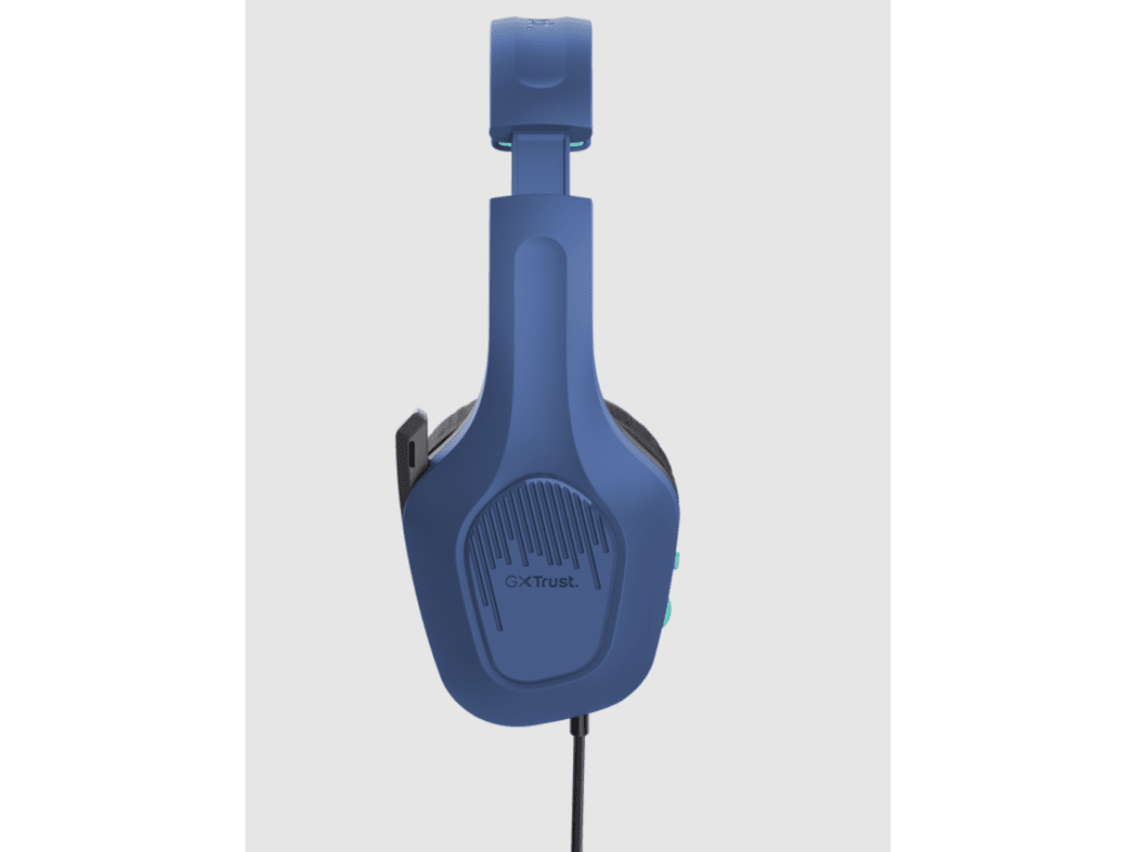 Trust GXT 415B Zirox gamingslušalice, žičane, 200 cm kabl, 3.5 mm, over-ear, mikrofon, plave - slika 2