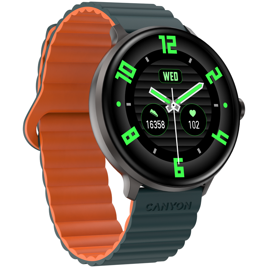CANYON smart watch Jacky SW-69 Green Orange - slika 3