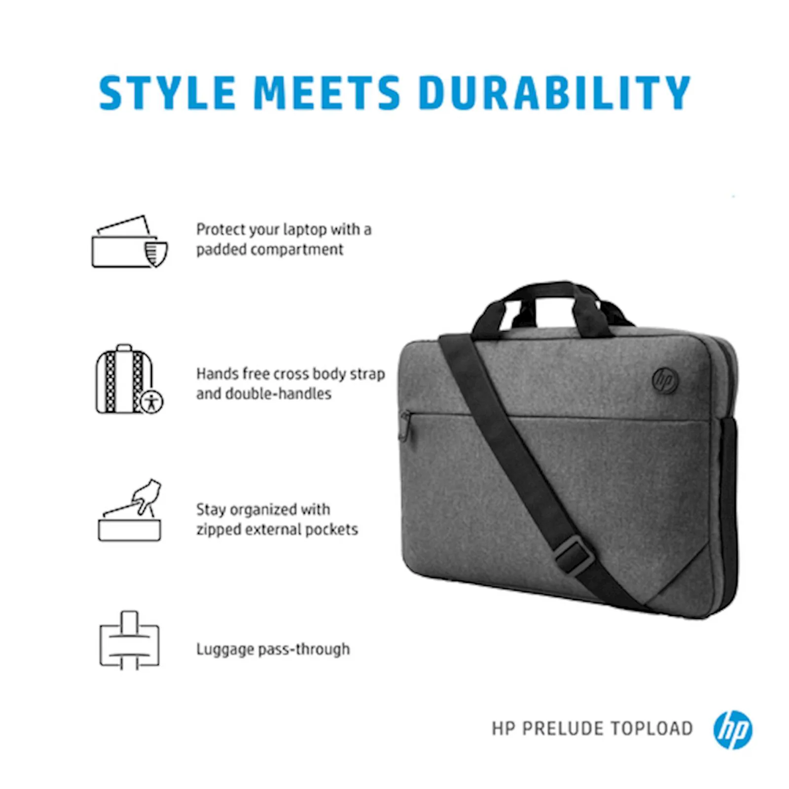 HP Prelude 15.6 Top Load torbaHP Prelude 15.6 Top Load torbaHP Prelude 15.6 Top Load torba - slika 3