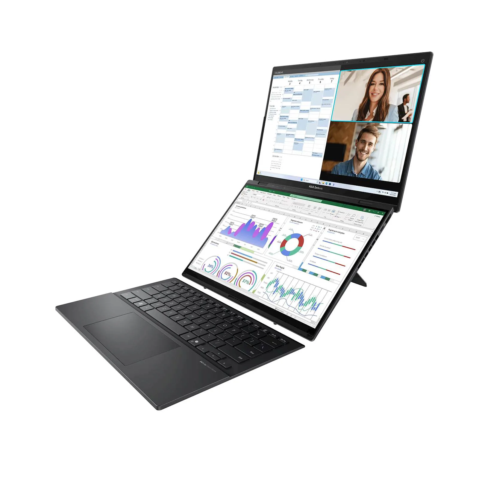 Laptop ASUS Zenbook Duo 14 UX8407AA-SN151X 14"FHD+ OLED TOUCH U9-H484 16C/16T 32GB DDR5 s2TB W11p 2Y - slika 5