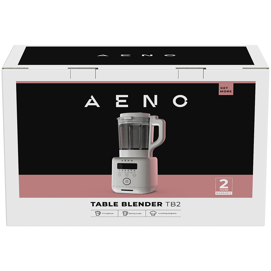AENO Table Blender-Soupmaker TB2: 800W, 35000 rpm, boiling mode, high borosilicate glass cup, 1.75L, 6 automatic programs, preset time, LED-display - slika 2