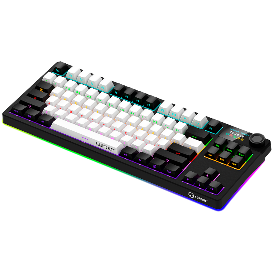 LORGAR KBP70TKLW, Wireless TKL Mechanical Gaming Keyboard Pro, Black/red, EN layout - slika 7