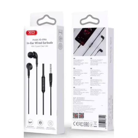 XO In-Ear Slušalice sa mikrofonom EP86 Black - slika 2