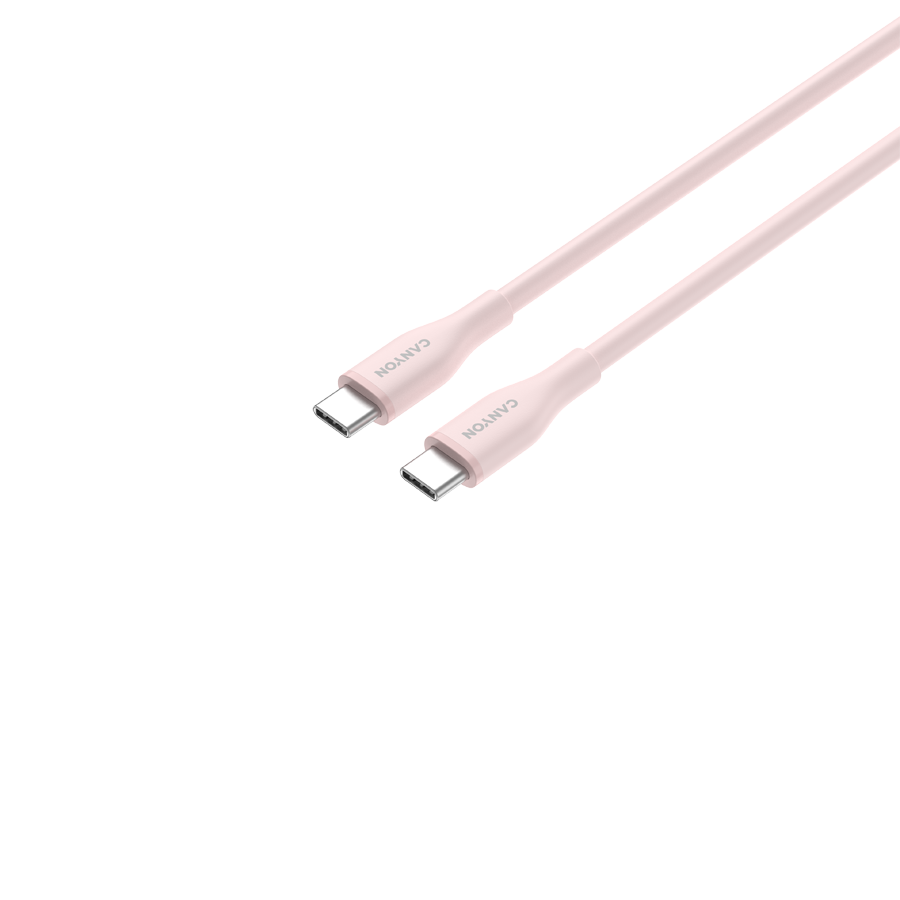 CANYON cable CC60SC10 C-C 60W 1m Silicon Pink Sand - slika 3