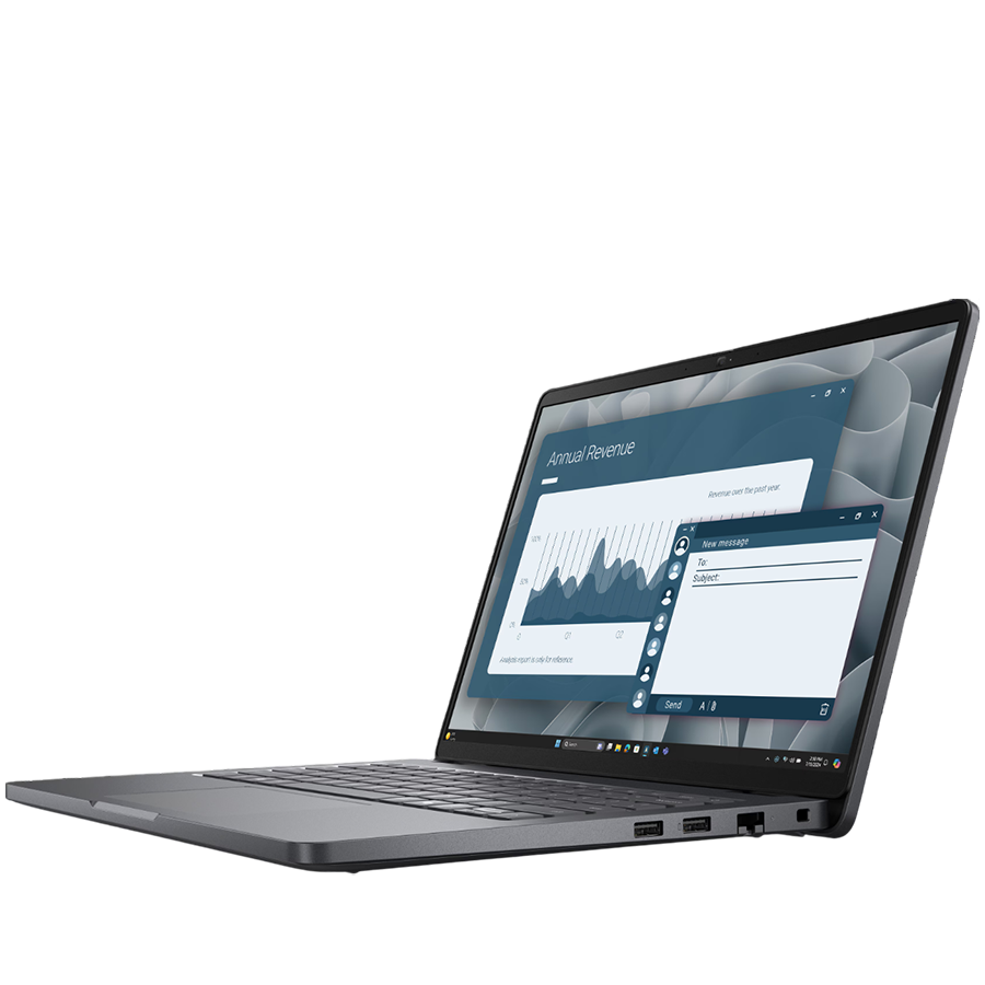 Dell Pro 14 (PC14255), 14" FHD+ (1920x1200), non-Touch, AMD Ryzen 5 220 (6C, 4.9 GHz), 16GB (1x16GB) DDR5, M.2 512GB SSD, AMD Radeon 740M, WiFi, BT, HDMI, USB-C (DP/PD), 2xUSB3.2, RJ-45, FngPr, Backli - slika 3