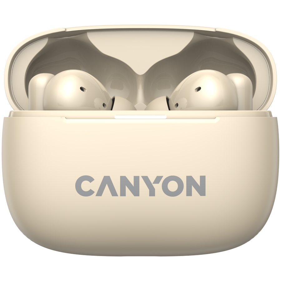 CANYON headset OnGo TWS-10 ANC+ENC Beige - slika 2