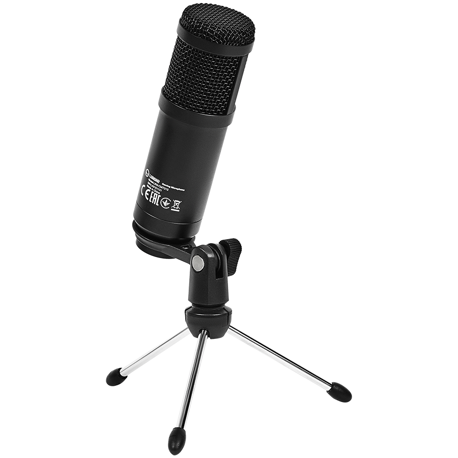 LORGAR Soner 313, Gaming Microphones, Black, USB condenser microphone with Volume Knob & Echo Kob, including 1x Microphone, 1 x 2.5M USB Cable, 1 x Tripod Stand, 1 x User Manual, body size: Φ47.4*158. - slika 3
