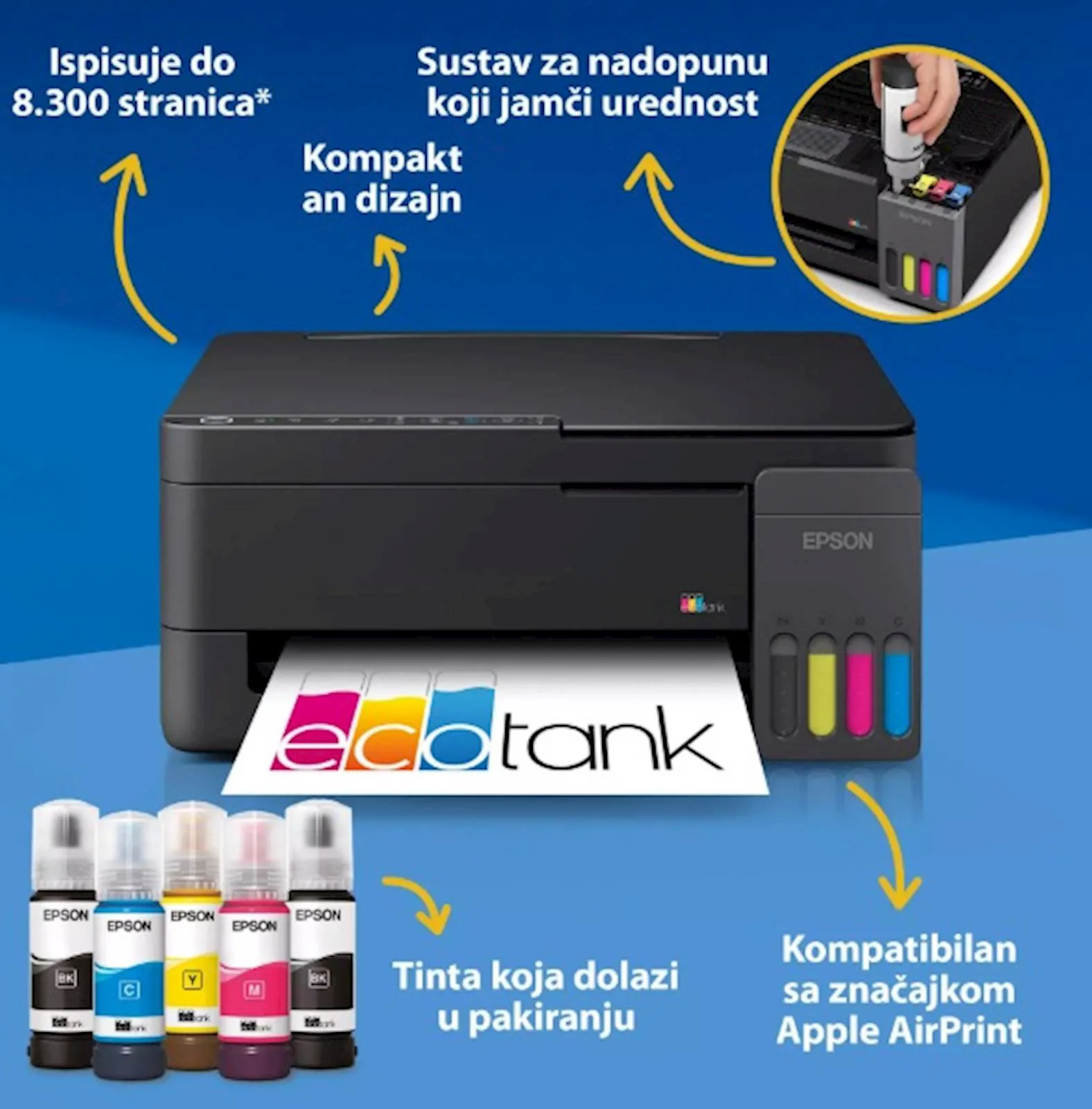 MFP EPSON EcoTank  L3350 - slika 2