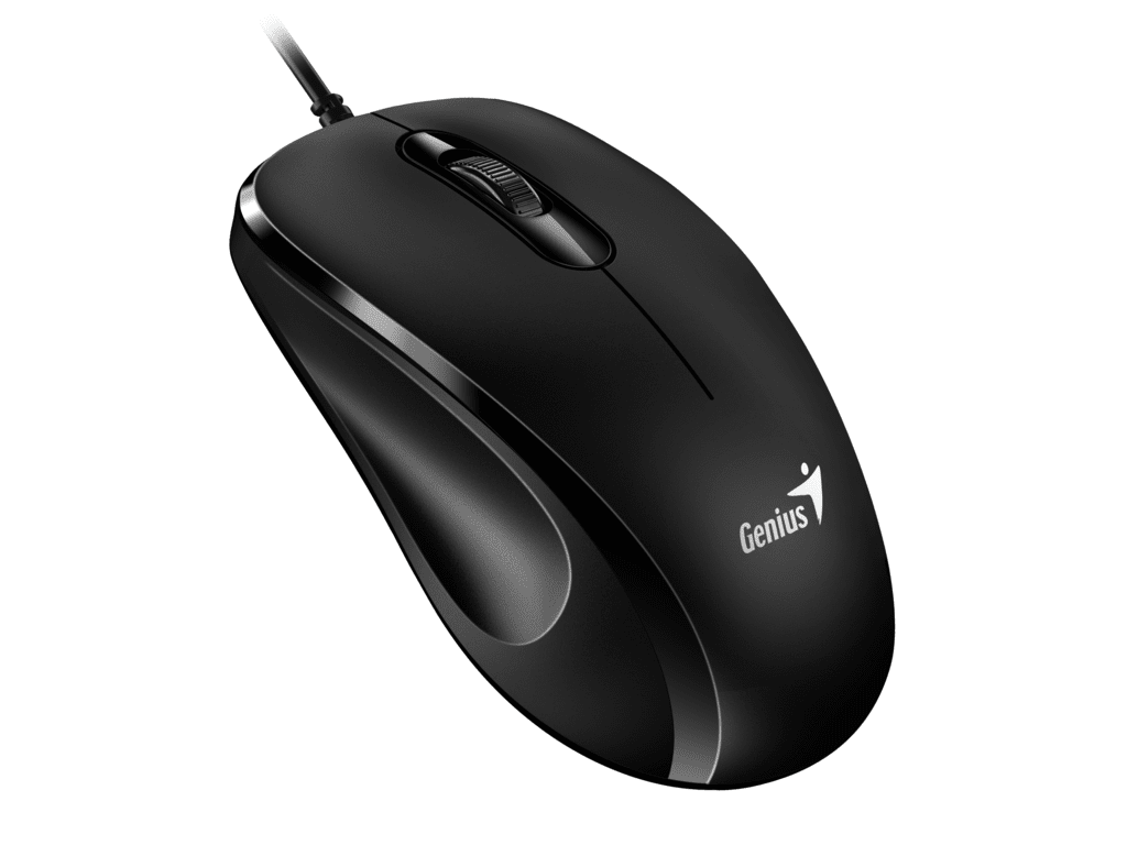 Genius miš DX-101 crni USB, optički, 1200 DPI, 1.5m, 3 tipke, 83g - slika 3