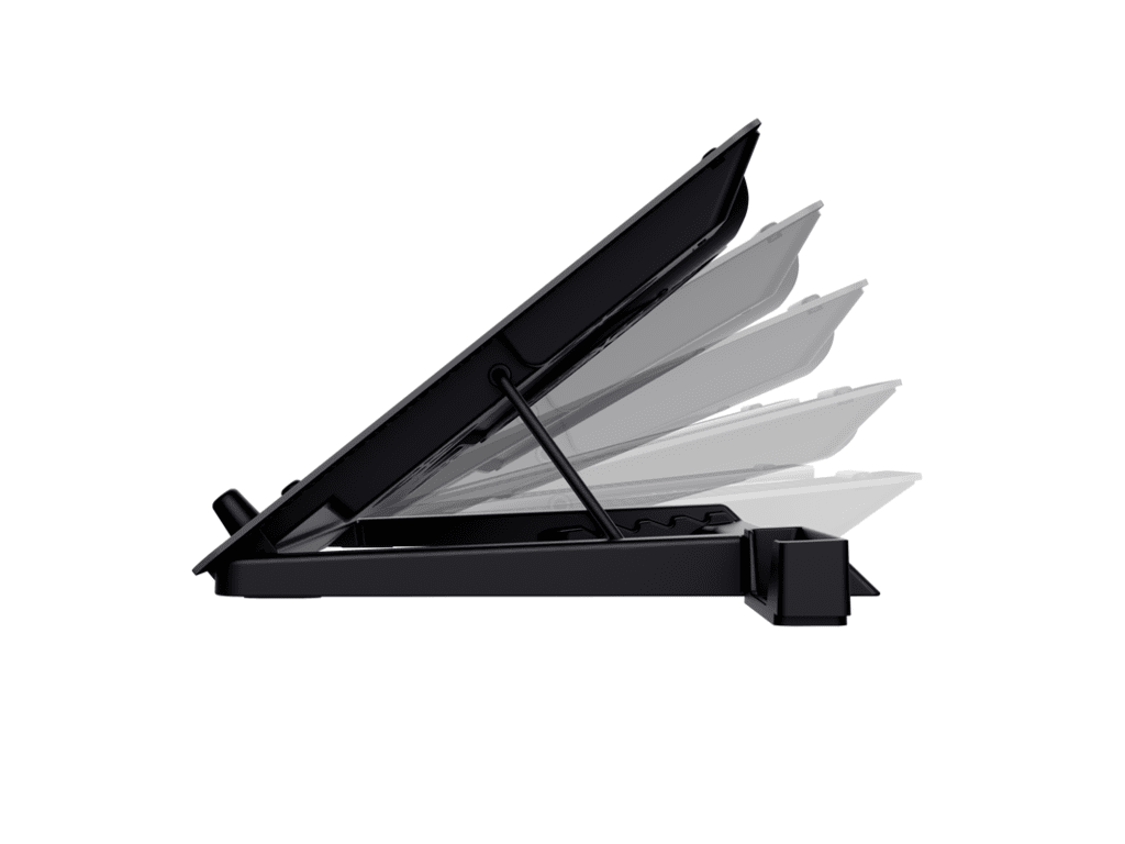 Trust Quno Cooling Stand LED GXT 1125 Laptop cooling stand sa 5 ventilatora + stalak za telefon - slika 2