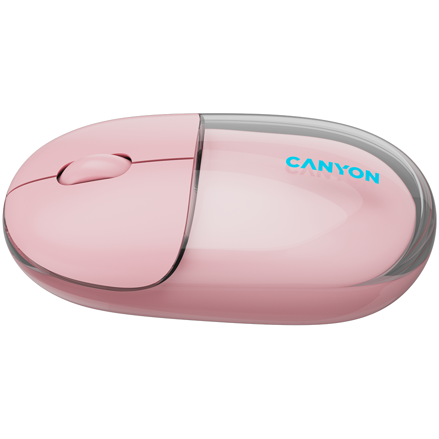 CANYON mouse OnClick 24 BT/ Wireless Transparent/Pink - slika 4