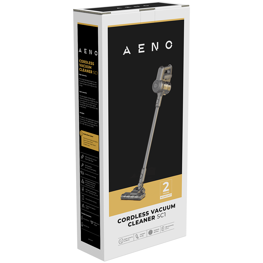 AENO Cordless vacuum cleaner SC1: electric turbo brush, LED lighted brush, resizable and easy to maneuver, 120W - slika 5