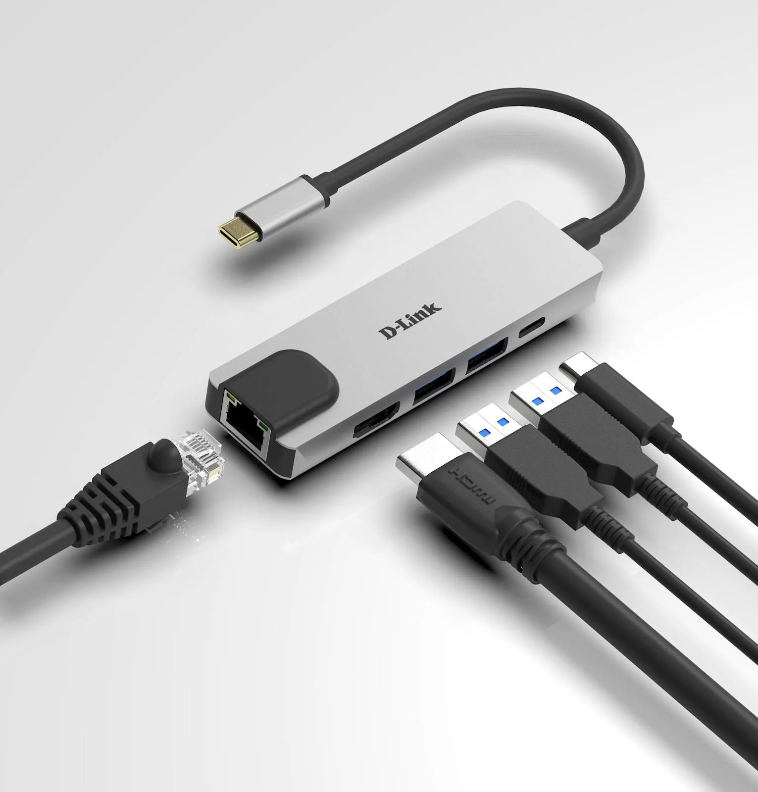 D-Link DUB-M520, 5-in-1 USB-C Hub sa HDMI/Ethernet i napajanjem - slika 5