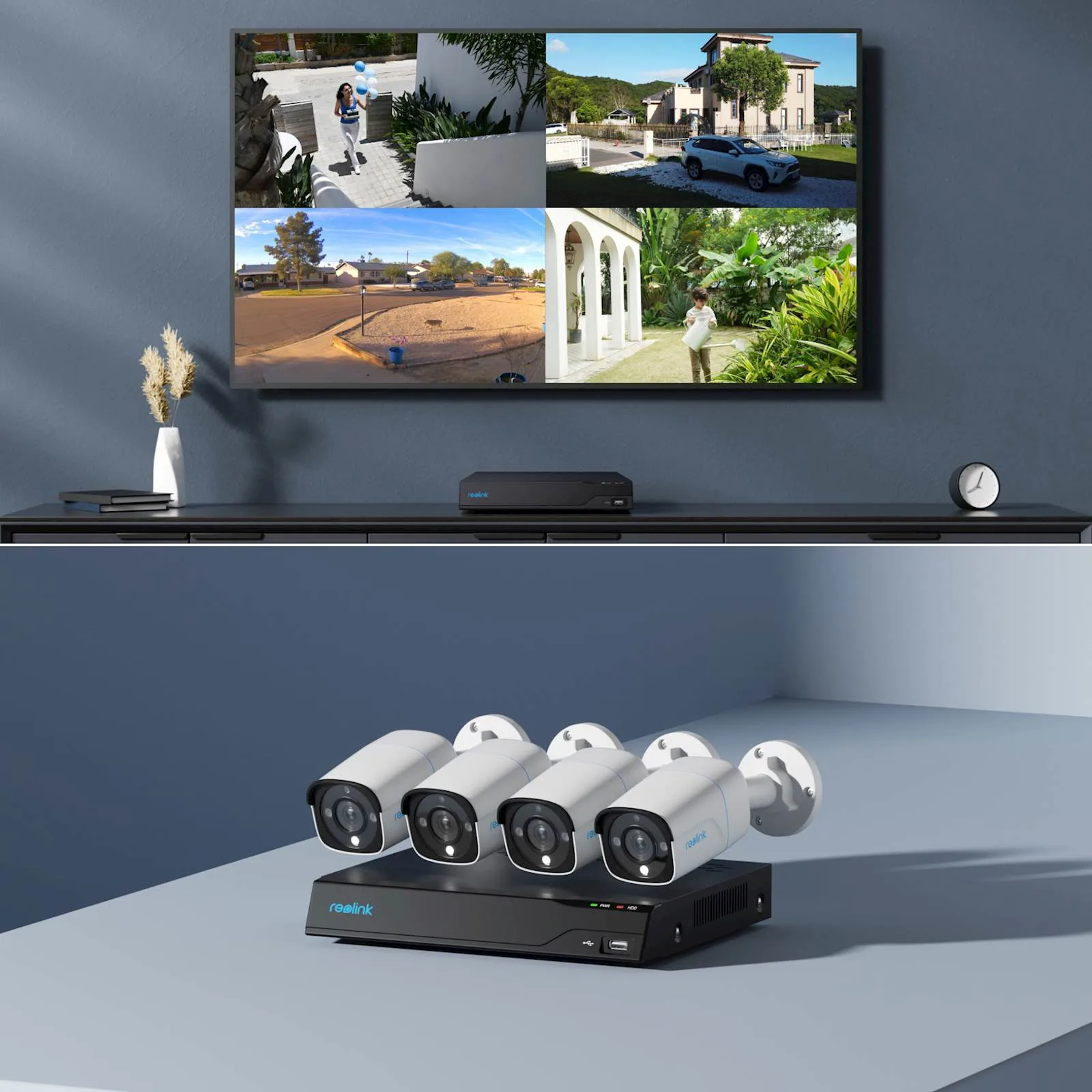 REOLINK NVR SNIMAČ NVS8-8MB4 4K, 8 kanlalni NVR, 2TB HDD, 4x kamera - slika 2