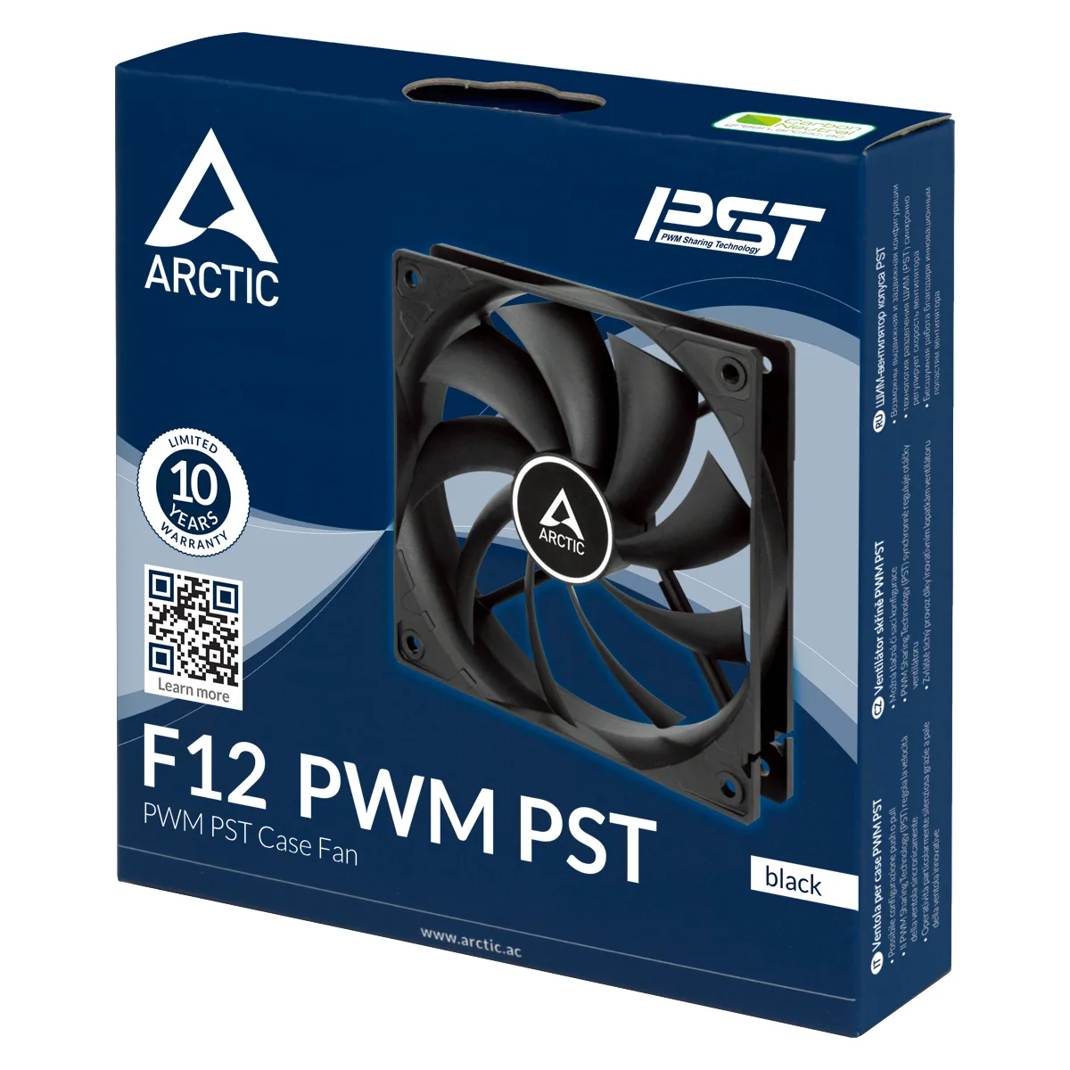 Arctic Fan F12 PWM PST (Black)120 mm PWM Case Fan - slika 2