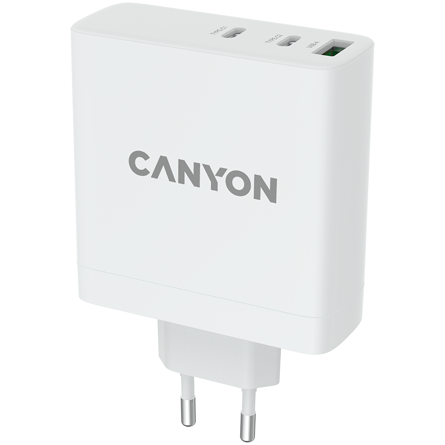 CANYON H-140-01, Wall charger with 1USB-A, 2 USB-C. Input:100-240V~50/60Hz, 2.0A Max. USB-A Output: 5V /9V /12V/20V /28V Max Output Current:5.0A max - slika 2