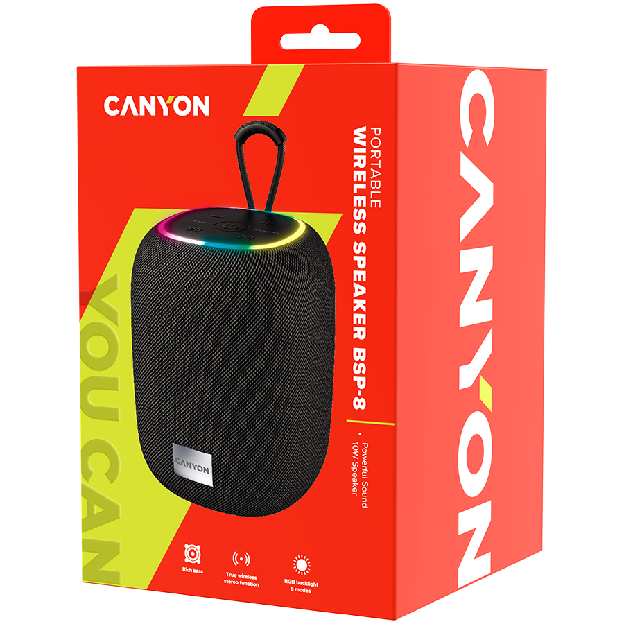CANYON speaker BSP-8 10W Black - slika 2