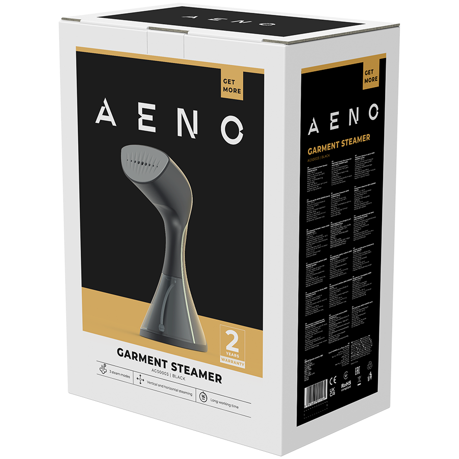 AENO Hand Garment Steamer GS3, 1500W, Detachable Water Tank, 3 steam modes - slika 8