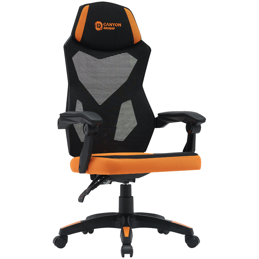 CANYON gaming chair Wave MCH02 Mesh Black Orange - slika 2
