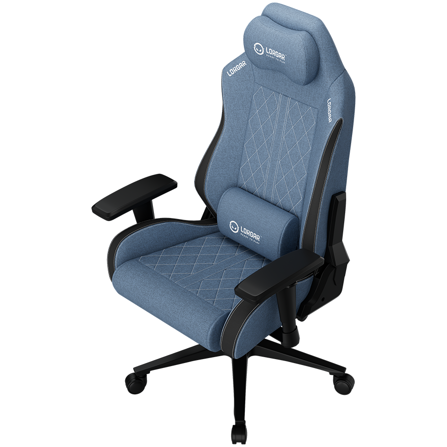 LORGAR CHA41, Ergonomic Gaming Chair Advanced, premium anti-stain fabric, Blue - slika 4