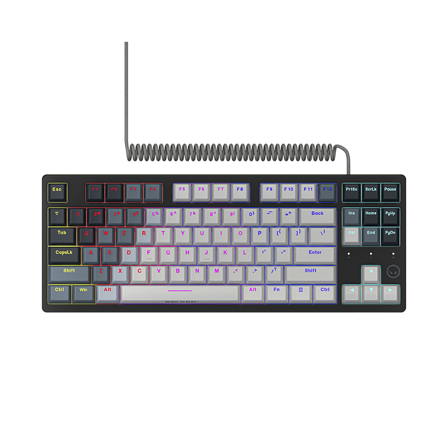 LORGAR Azar 514TKL, Wired RGB mechanical gaming keyboard, white, EN layout - slika 2