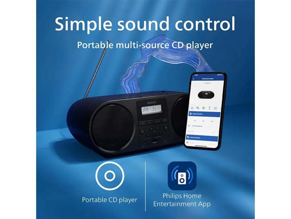 Philips TAZ5000/10 radioprijenosni; IPX4 otpornost;Bluetooth 5.3; FM/DAB+ digitalno - slika 3