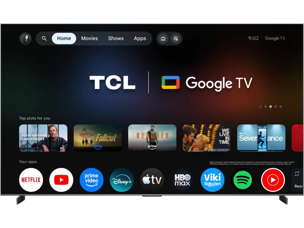 TCL 98"C8L 4K SQD-Mini LED;UHD 144Hz/288Hz FHD Google TV;B&O, 4032 zones, 6000 nits; Zeroborder - slika 5