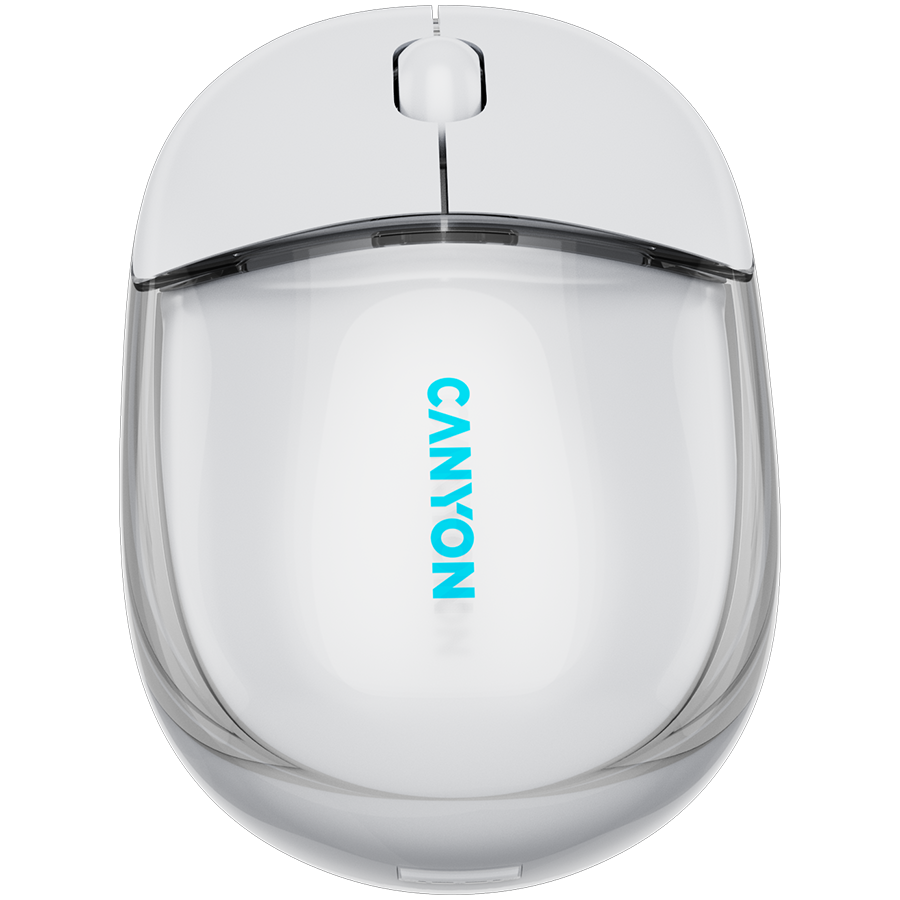 CANYON mouse OnClick 24 BT/ Wireless Transparent/White - slika 2