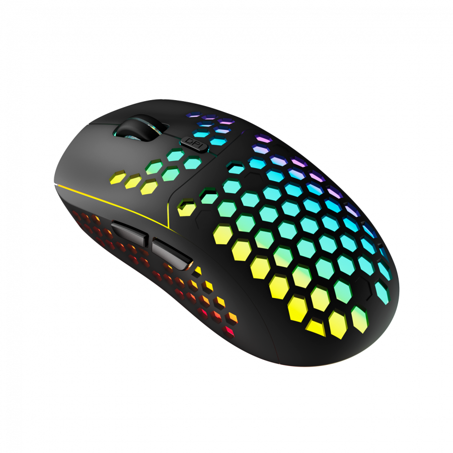 Canyon 7keys Gaming 2.4G wireless mouse, KA8 sensor, DPI up to 1600, rubber coating on panel, Huano 1million switch, 45cm PVC cable, ABS material. 400mAh battery, size: 125.8*63.7*41mm, weight: 95g, B - slika 6