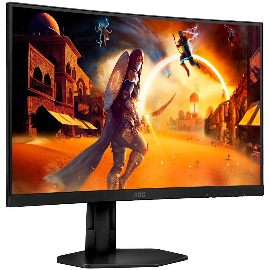 AOC Monitor Gaming CQ27G4X Curved 27", QHD (2560x1440), Fast VA, 1500R, 180Hz, 1ms (GTG), 300 cd/m2, 4000:1, Adaptive Sync, HDR10, 2x HDMI 2.0, 1x DP 1.4, HAS - slika 2